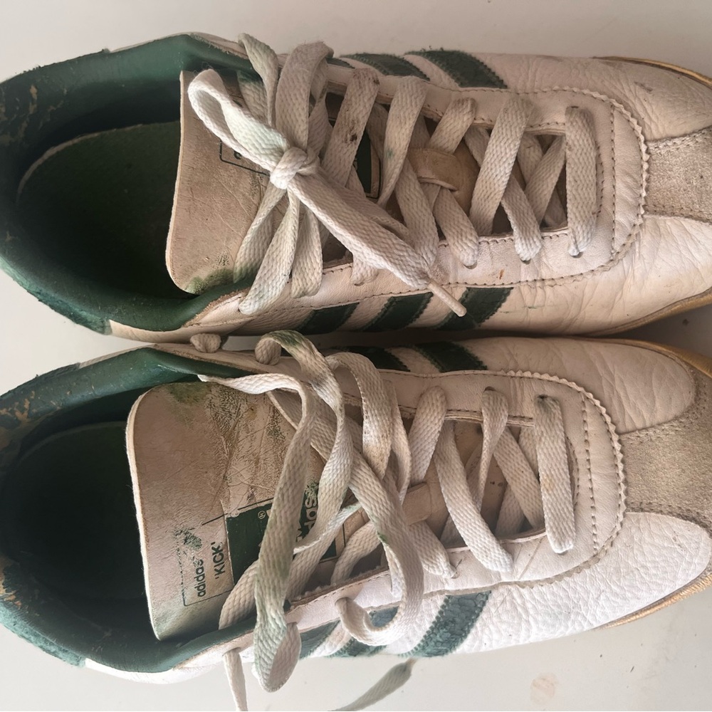 Adidas originals Kick size 9.5 white green